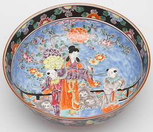  SKÅL, porslin, Kina, 1900-tal.