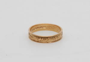 INGENJÖRSRING, 18k guld, vikt ca 5,2 gr.