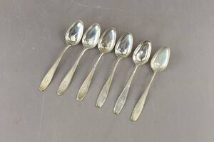 Teskedar i silver 6 st