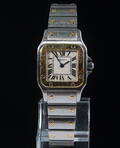 Cartier damearmbåndsur, Santos Lady, 18 kt. guldstål