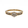  RING, 18K rödguld med diamanter, 0,3 ct. Vikt 3,0 g.