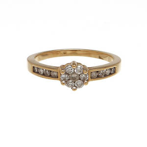  RING, 18K rödguld med diamanter, 0,3 ct. Vikt 3,0 g.