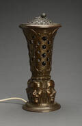 Bordlampe af bronze