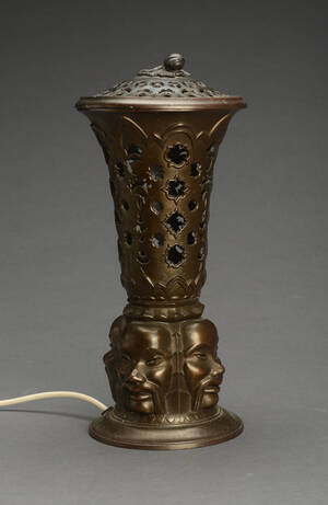 Bordlampe af bronze