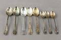 Kaffeskedar i silver 8 st