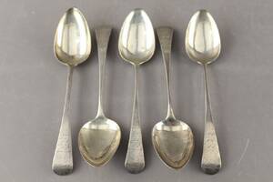 Matskedar i silver 5 st