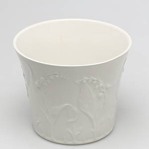  YTTERFODER i stengods, Liljekonvalj, Gustavsberg, 1900-talets andra hälft.