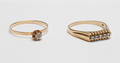  RINGAR, 18k guld, total vikt ca. 5,0 gram.