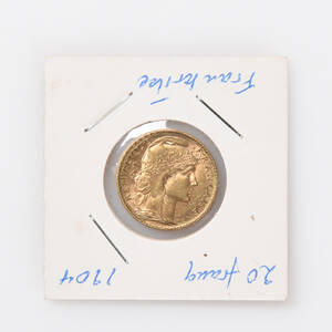 Mynt 20 Franc 1904