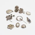  SMYCKEN, 8 delar, mestadels silver, 19002000-tal.