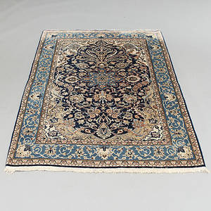  MATTA, Ghom, silkeinslag, semiantik. 213 x 139 cm.