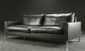 Eilersen. Sofa, sort læder