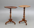  BORD, 2 st, på pelarfot, 1800-tal.