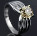 Solitaire ring ca. 1.40 ct.