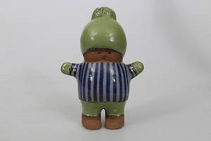 LISA LARSON.. FIGURIN, stengods, Kalle, signerad.