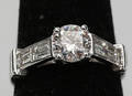  RING, 18 K vitguld, diamanter totalt 1,85 ct.