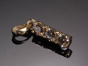Diamantvedhæng, ca. 0.90 ct.