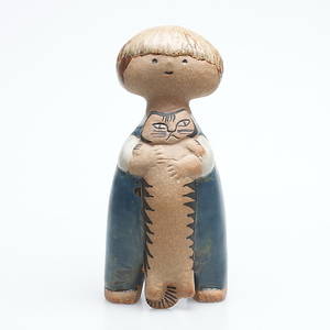  FIGURIN, stengods, Pelle Lisa Larson, Gustavsberg.