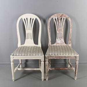  STOLAR, ett par, gustaviansk stil, 1900-tal.