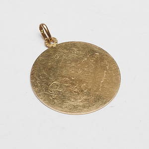  HÄNGE, 18k guld, vikt ca 3 gr.