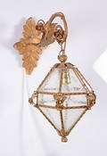  VÄGGLAMPA, bemålad metall, 1900-tal.
