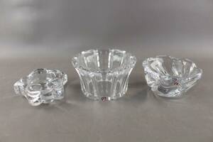 Skålar i kristall Orrefors 3 st