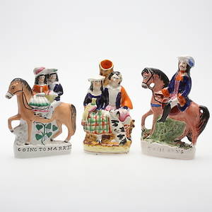FIGURINER, 7 st, porslin, 181900-tal.