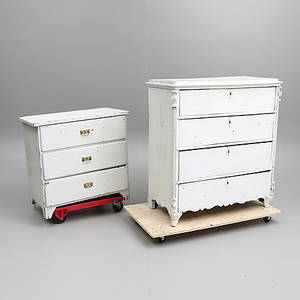  BYRÅAR, 2 st, 18001900-tal.