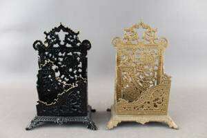 Brevställ i metall 2 st