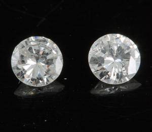 Couple of brilliant cut diamonds 0.35ct 
