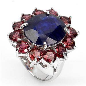 Ring af hvidguldsbelagt sterlingsølv