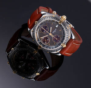 Breitling Chronomat. Herreur i 18 kt. guld og stål med changerende skive, 1990erne Denne vare er sat til omsalg under nyt varenummer 4424405