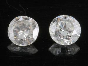 Couple of brilliant cut diamonds 0.50 ct 