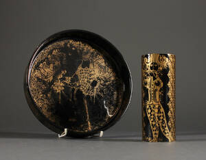 Bjørn Wiinblad, vase samt fad, fajance 2