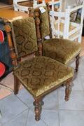 Stolar 2 st, 1880-tal, H 90 cm
