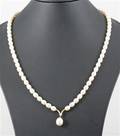 14K Fresh water pearl pendant necklace  This lot has been put up for resale under the new lot no. 3893284