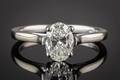Brillantring af guld 18 kt., ca. 0.85 ct. 