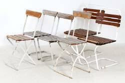 TRÄDGÅRDSSTOLAR, TRE PAR