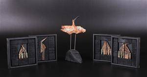 Gerd Baastrøm, relieffer samt skulptur, Fugle i flok m.m. 5