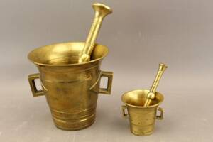 Mortlar i mässing 2 st