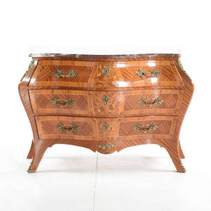 Byrå 3-lådig rokokostil