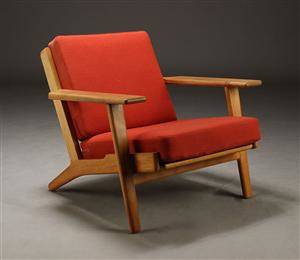 Hans. J. Wegner. Lænestol, model GE-290