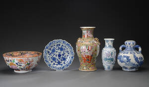 En samling kinesisk porcelæn, 19002000-tallet.  5 Denne vare er sat til omsalg under nyt varenummer 4199161