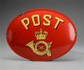 Emaljeskilt Post 1950´erne
