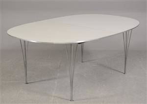 Piet Hein  Bruno Mathsson, Superellipse spisebord med 2 tillægsplader