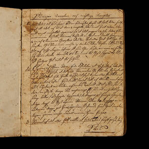 Handskrift avskrift Broocman 1700-tal