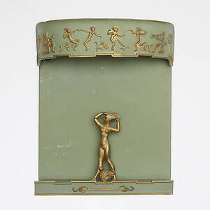 VÄGGLAMPA, metall, 1900-tal.