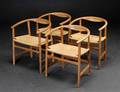 Hans J. Wegner. Fire armstole af egetræ 4