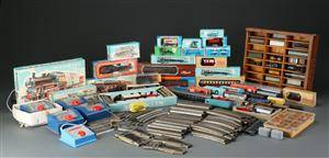 Märklin. Samling modeltog med div. tilbehør