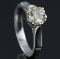 Solitaire ring ca. 1.00 ct.